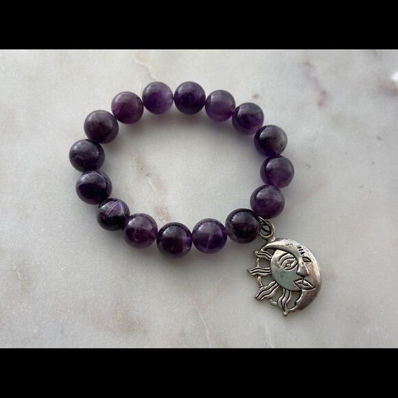 Honu Beads Moonstone Sun & Moon Charm - Picture 1 of 2